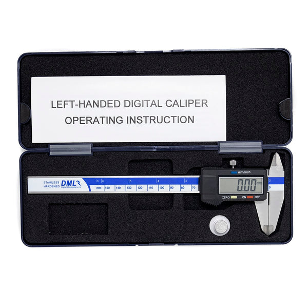DC04150L Digitaler Messschieber für Linkshänder, 150 mm (0–6 Zoll