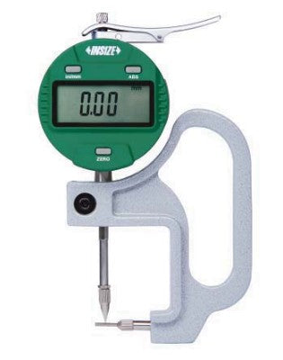 Digital Tube Thickness Gauge for Grooves | Insize 2873 Series | Range 0-10mm/0-0.4" | Resolution 0.01mm/0.0005" or 0.001mm/0.00005"